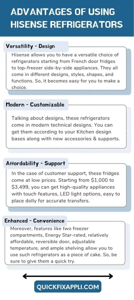 Advantages of Using Hisense Refrigerators