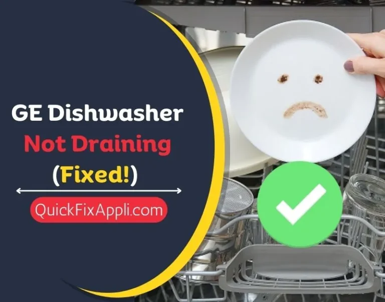 GE Dishwasher Not Draining Fixed