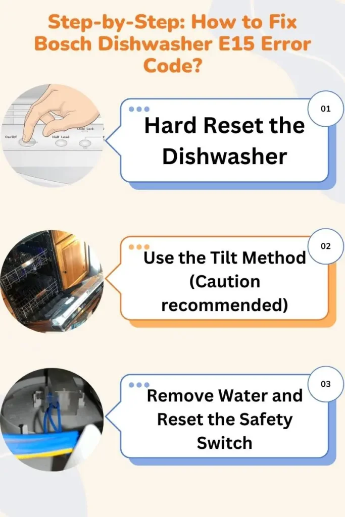 How to Fix Bosch Dishwasher E15 Error Code