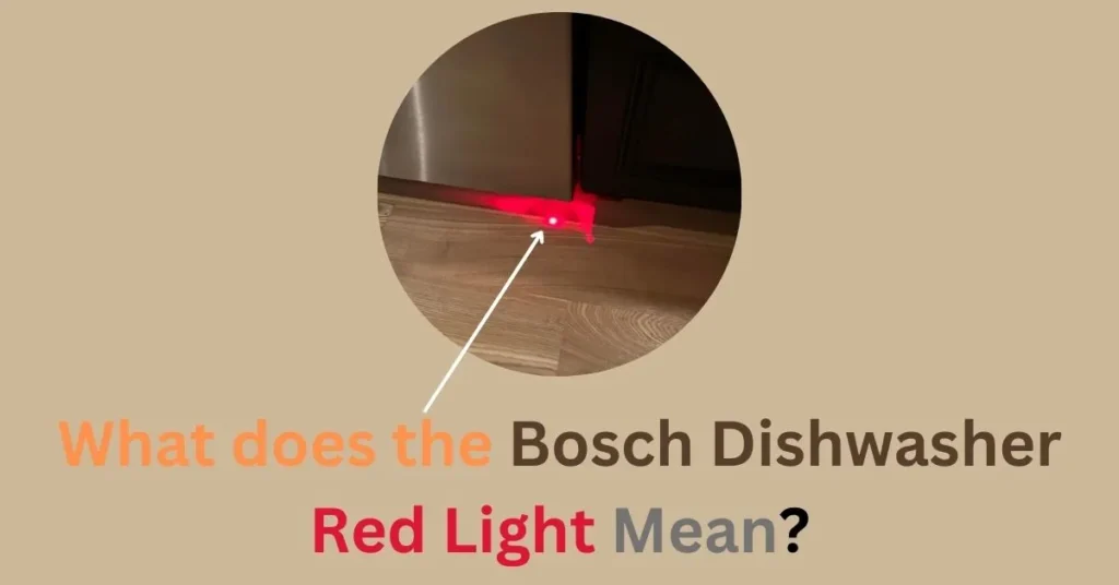 What does the Bosch Dishwasher Red Light Mean
